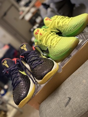 Nike Kobe 6  Grinch  +  Supreme Chaos  Size 9 Rare Double Grail Combo Pack OG  