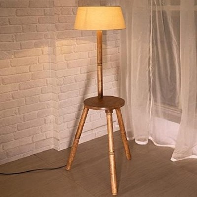 Wood Tripod Floor Lamp, Mid Century Standing Lamp, E27 Lamp Base, Modern Design