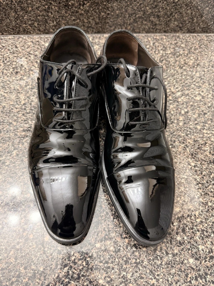 Oxford Patent Leather Solid Dress Shoes for Men for sale | eBay display picture 3