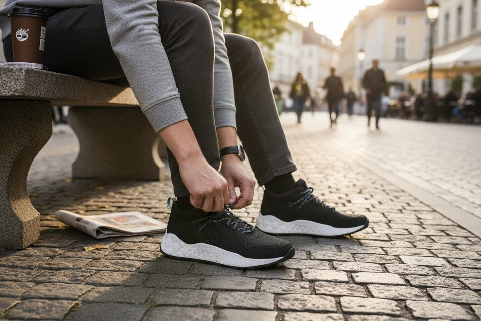 Timberland – Baskets – Cuir – Noir 43 - Photo 3/4