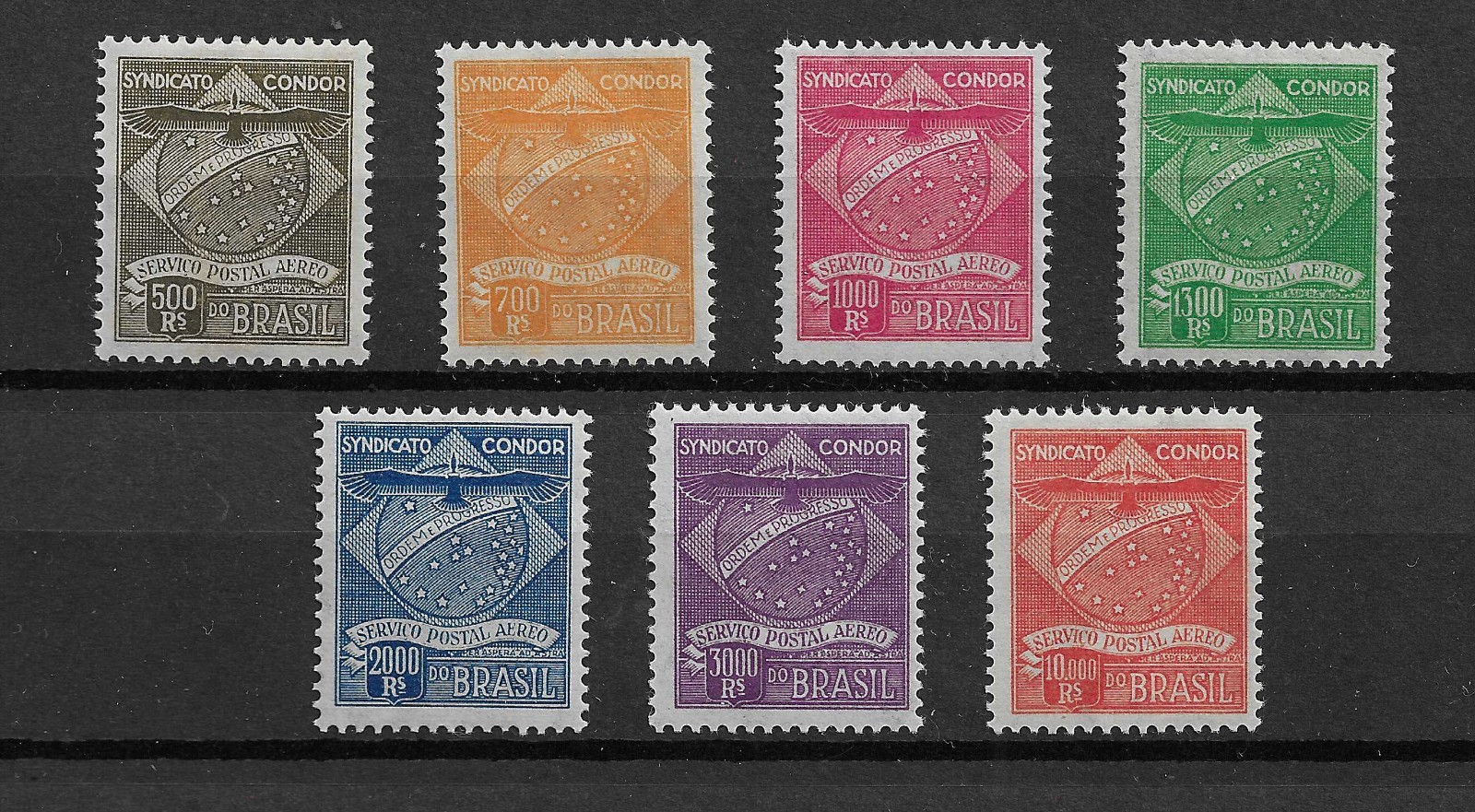 BRAZIL 1927 Condor Syndicate set MH