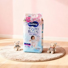 MOONY Air Fit Baby Pull-up Training Pants Girls' L 9-14kg 44 Pcs