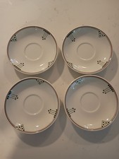 Syracuse Arrows Pattern 4 Saucers As Used By Texas & Pacific Railroad