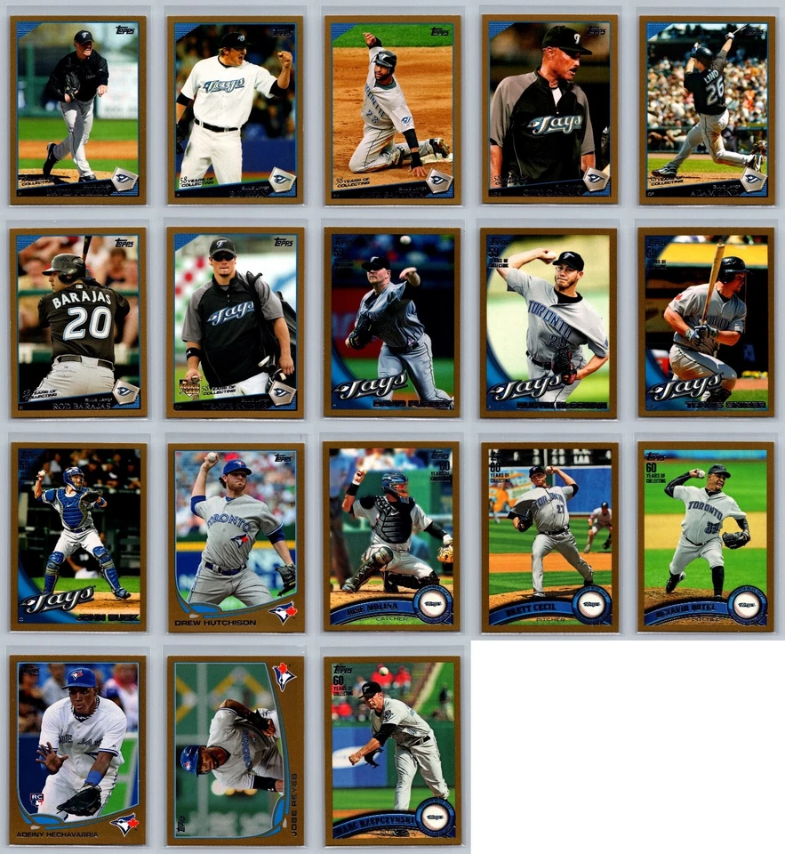 Lote de tarjetas de béisbol Toronto Blue Jays Topps serie dorada numeradas #/2009 (18) casi nuevas Foto 2 de 4