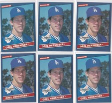 1986 DONRUSS OREL HERSHISER #226 * DODGERS * 6 CARD LOT * BREAK FACTORY SETS