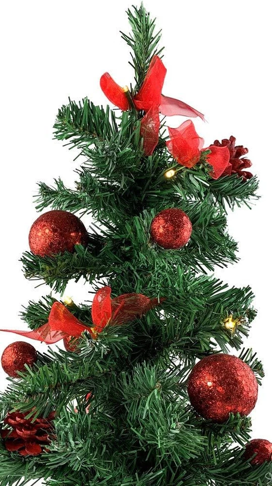 Riffelmacher - Mini Albero Di Natale Illuminato, Con Decorazioni, 50 Cm, Colori  - Immagine 4 di 4