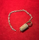 ORIGINAL CIVIL WAR CANTEEN STOPPER COMPLETE WITH CHAIN