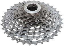 Cassette para bicicleta de montaña Shimano Deore XT CS-M770 9 velocidades 11-34T acero Hyperglide