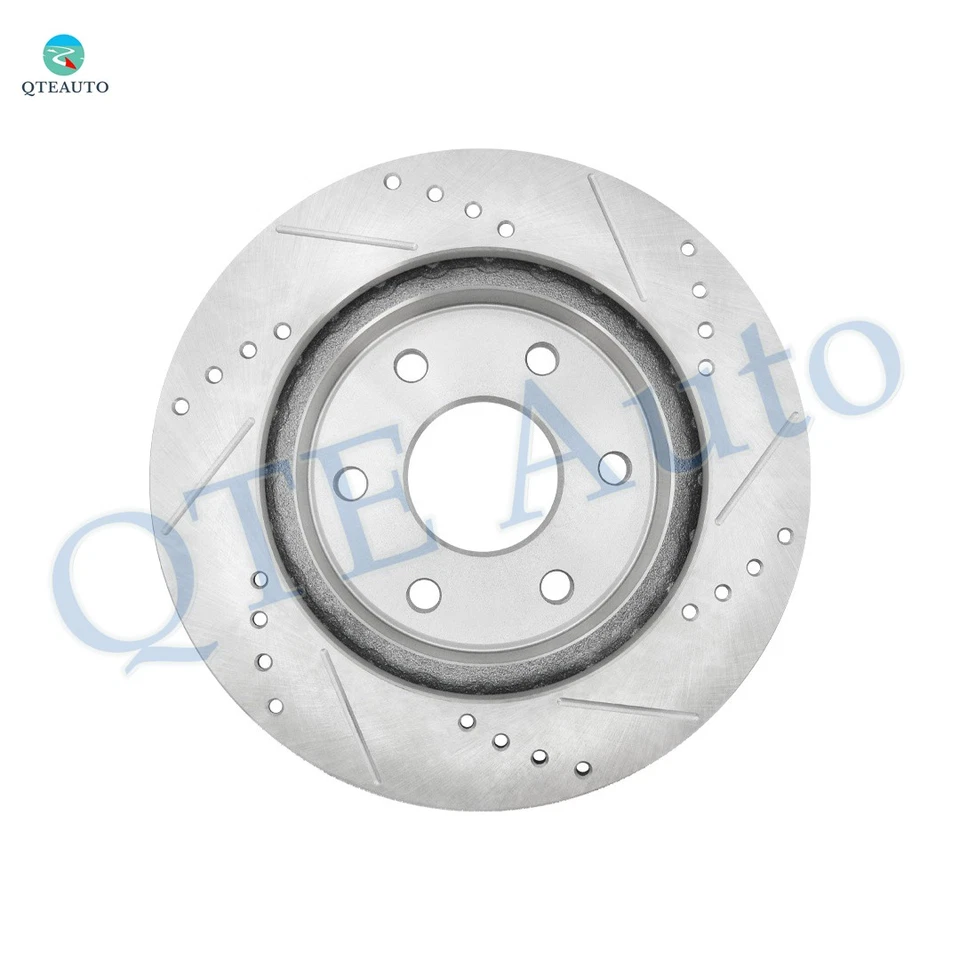 Front 304.8mm Drilled Brake Rotors For 1999 Chevrolet C2500 6 Stud Wheel - Image 3 of 4