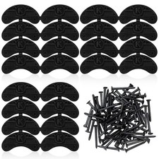 36 PCS Black Rubber Heel Plates, Shoes Heel Taps Tips, Boot Heels Replacement...