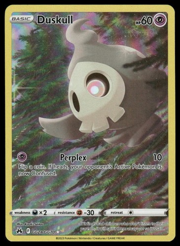 Duskull GG28/GG70 Holo Crown Zenith Galarian Gallery Pokemon NM