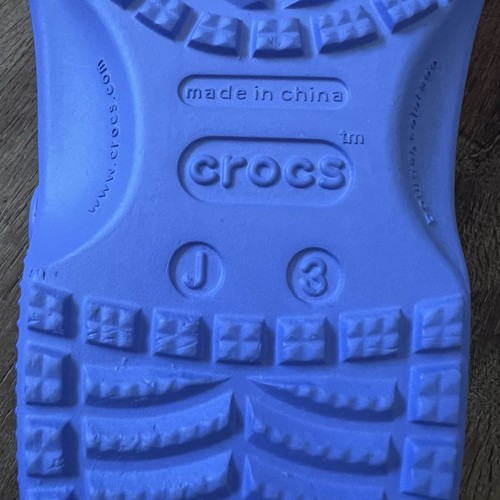 Crocs Classic Youth Girls Unisex Sz J3 Purple Slip On Rubber Comfort School NWOT - Bild 12 von 14