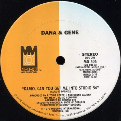 Dana  Gene - Dario Can You Get Me Into Studio 54 - Used Vinyl Reco - G12170z