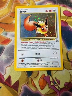 Pokemon - Eevee - Holo - 11 - Black Star Promo - WoTC - NM Partial