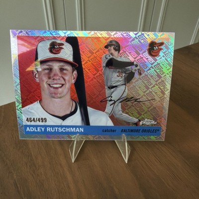 2025 Topps Chrome Platinum Adley Rutschman Topps Logo Refractor /499 Orioles