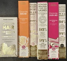 Grande Cosmetics GrandeLASH-MD, Mascara, Brow And Hair Serum Full Size Lot
