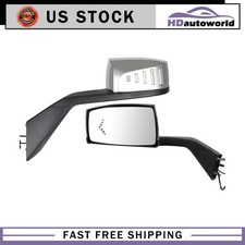 For 2004-2017 Volvo Vn Vnl Truck Chrome Hood Mirrors Plate Drivepassenger Side