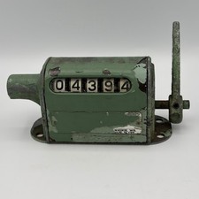 DURANT 5-H-1-2-R 5 Digit Rotary Mechanical Stroke Counter Meter Strike NO KEY