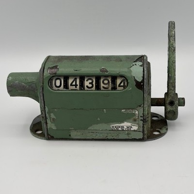 DURANT 5-H-1-2-R 5 Digit Rotary Mechanical Stroke Counter Meter Strike NO KEY
