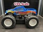 2004 Vintage Mattel Monster Jam 1/24 Traxxas T-Maxx Monster Truck Diecast Car.