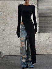 Dress Solid Sexy Long Dress Women’S Party Club Streetwear Autumn Winter Outfit