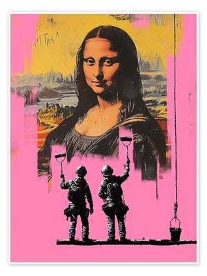 Poster Banksy Mona Lisa - Dikhotomy