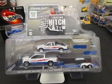 2023 CHEVROLET SILVERADO & 1989 S-10 BAJA W/TRAILER 1/64 BY GREENLIGHT 31170 C