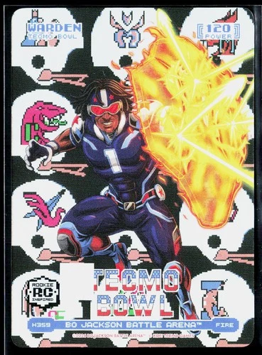 2026 Bo Jackson Battle Arena Tecmo Bowl Edition #H359 Warden Helmets Battlefoil