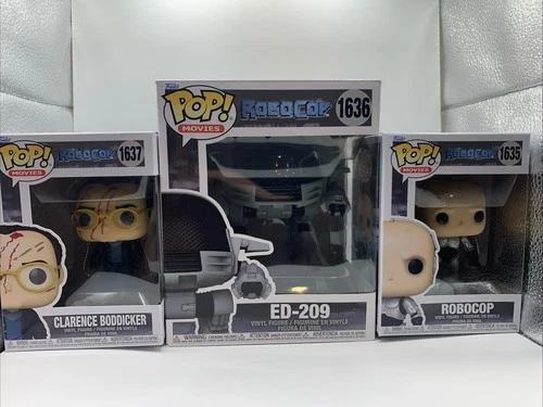 Funko Pop!  RoboCop 1635, ED-209 1636, Clarence 1637 Movies Lot, Set - NEW!