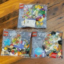LOT - 3 (THREE) LEGO VIP Add-On Packs - TWO 40605 and ONE 40606 - New Sealed