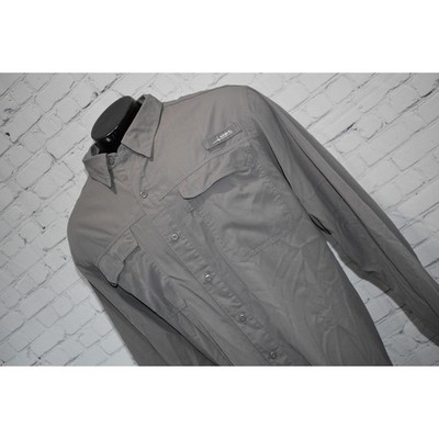 Habit Fishing Shirt Mens Size 2XL Performance Polyester Hiking Gray Vented