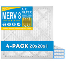 20x20x1 MERV 8-Air Conditioner Filter Removes Dust, Lint, Mold
