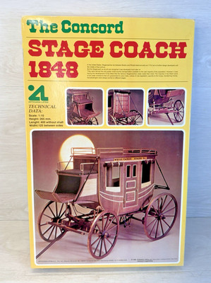 Artesania Latina 1/10 scale The Concord Stage Coach # 1848 Wooden Model Kit