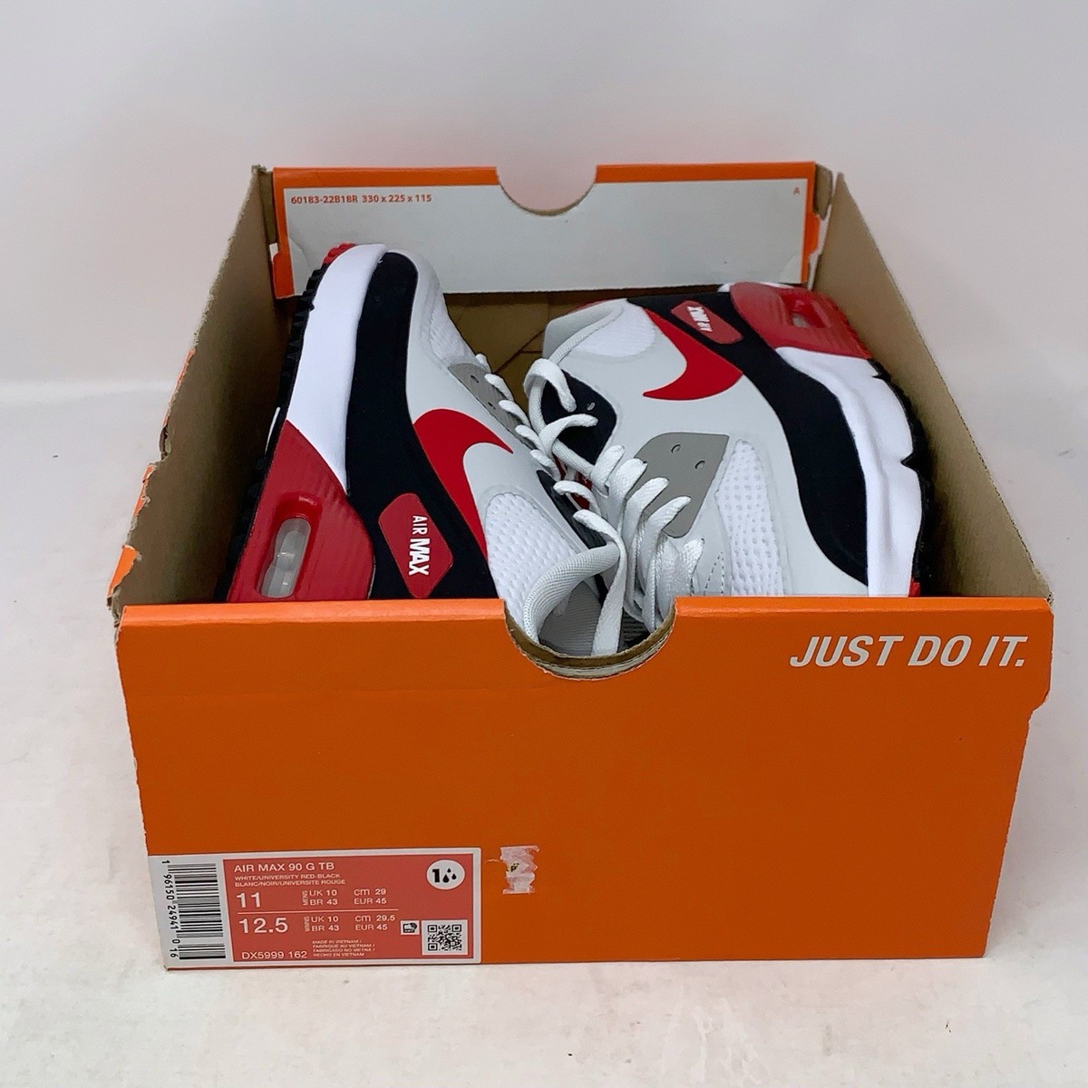 Size 11 - Nike Air Max 90 Golf University Red for sale online | eBay