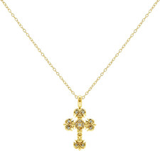 Gold Cross Necklace for Women 14K Gold Plated/Silver Layered Cross Choker Dainty