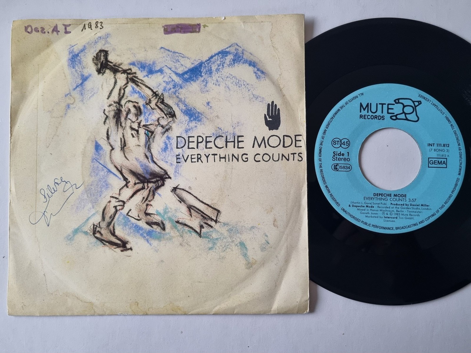 Depeche Mode - Everything Counts 7'' Vinyl Germany