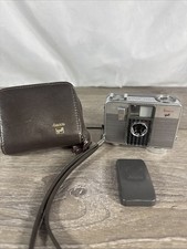 Ansco GAF Memo II Automatic 35mm Half Frame Camera with Case AS-Is UNTESTED RARE