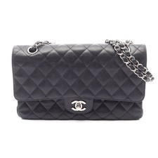 Chanel Matelasse Leather Shoulder Bag Women Black One Size 679163