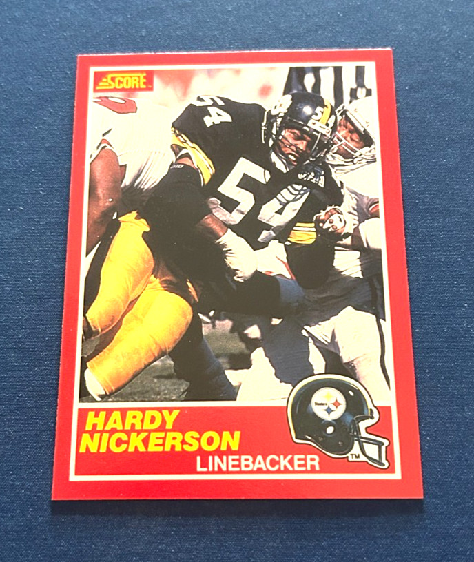 1989 Score Football Hardy Nickerson Rookie Card #199 Set Break NM