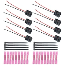 CHENX 8 Set Ignition Coil Connector Plug Harness Leads for 1991-2011 Ford and...