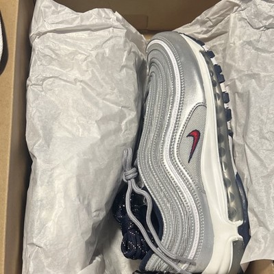 Nike Air Max 97 OG SP Puerto Rico Metallic Silver Varsity Red Sneaker Men DH231 