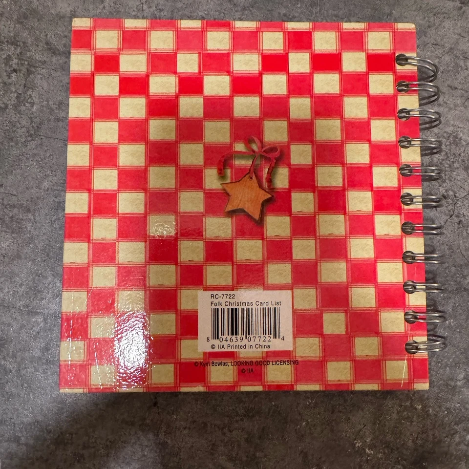 Lang Folk Christmas Card List Spiral Journal Planner RCP-7722 Country Holiday - Image 4 of 4
