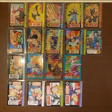 Dragon Ball Carddass Card Set 18 Pieces Collectible Used