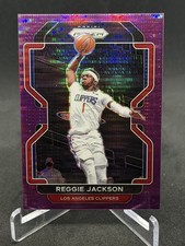 2024-25 Panini Prizm Purple Pulsar Reggie Jackson  /35 #162 Philadelphia 76ers