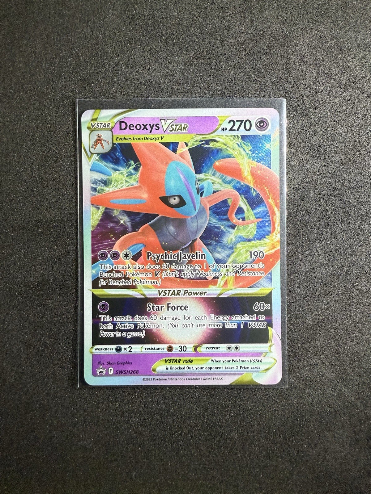 Deoxys VSTAR SWSH268 SWSH: Sword & Shield Promo Cards Holo Black Star Promo