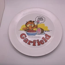 Vntg Deka Garfield Plastic Plate 1978 MORE FOOD'S FUNNER Jim Davis 8"