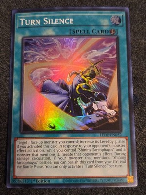 Yu-Gi-Oh TCG Turn Silence 1st Edition Super Rare Card LEDE-EN052