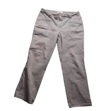 Frye And Co Pants Womens 14 Gray Cotton Stretch Straight Leg Twill Workwear