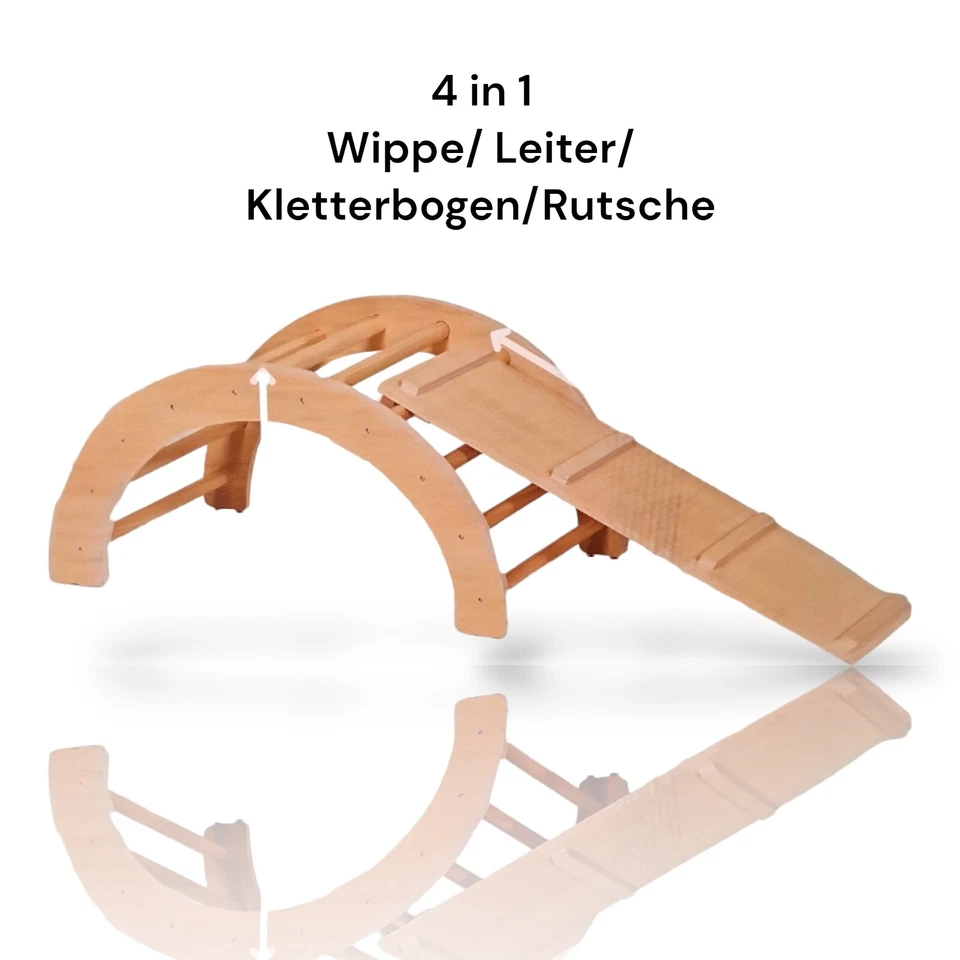 PLAYLAND Wippe und Leiter für Kinder Kletterbogen mit Rutsche /Set/Ab 2 jahren Neu !