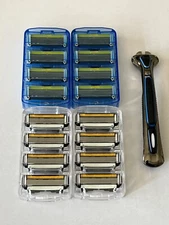 Dollar Shave Club Heritage Starter Set Half 4-Blade-Half 6-Blade - Navy Handle